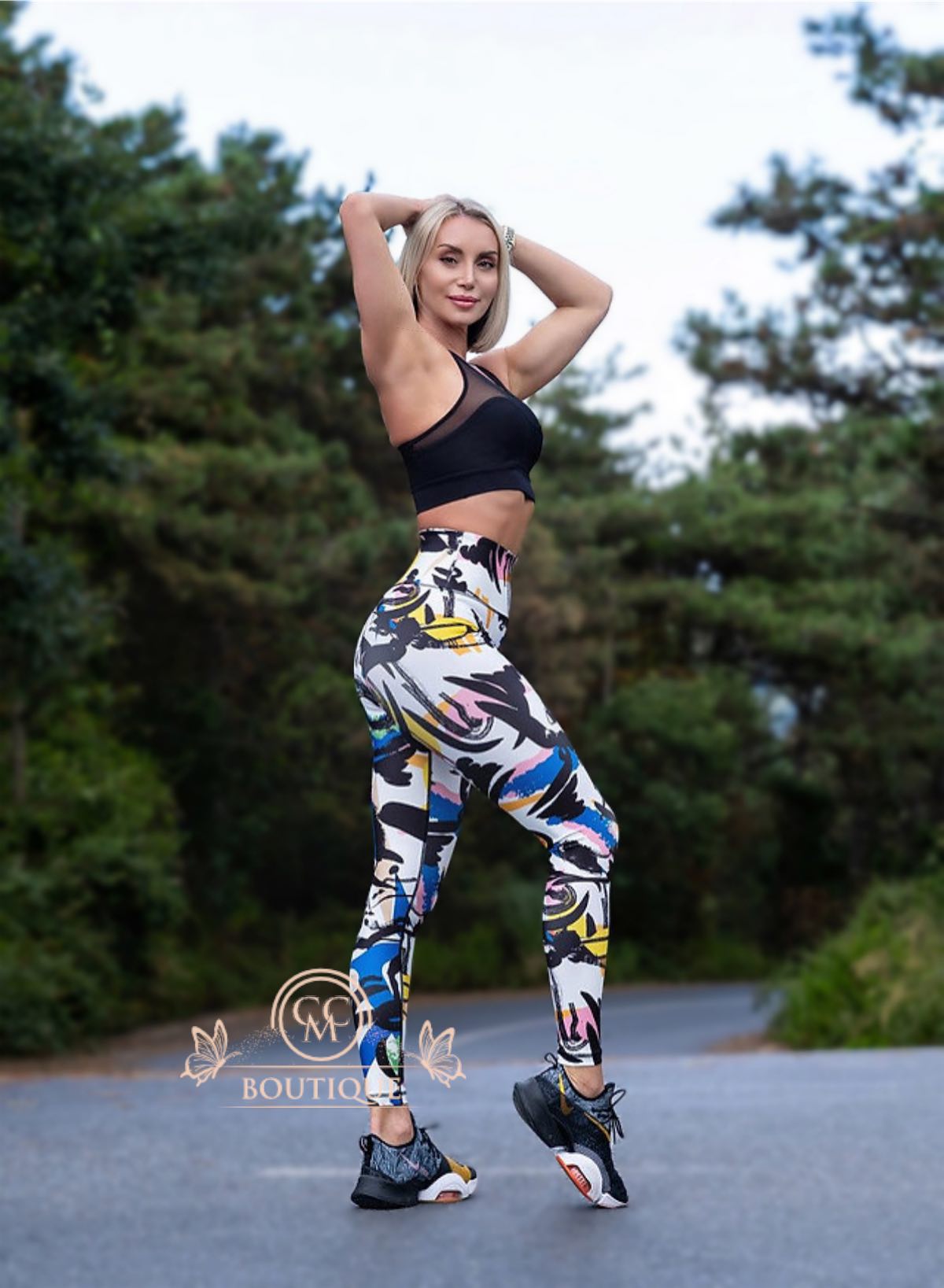 Picasso Saori Leggings - CCM Boutique