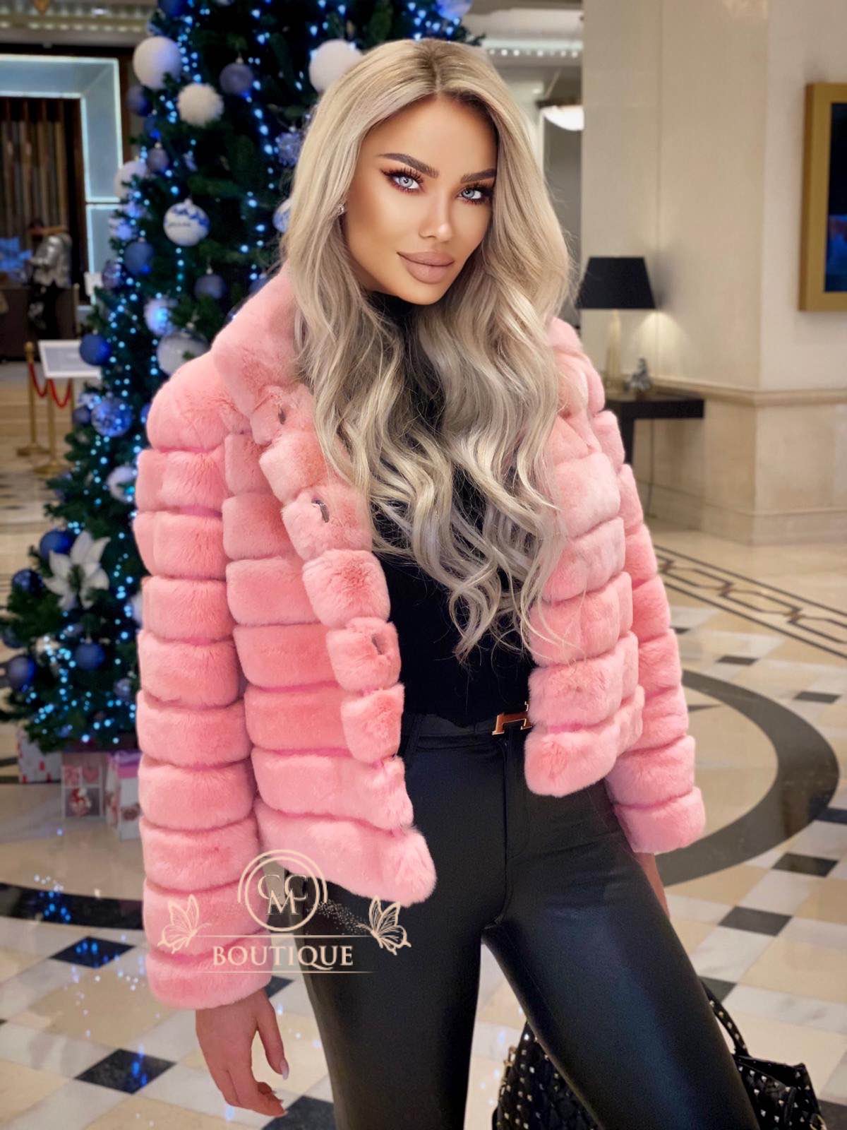 Shantae Pink Rex Coat - CCM Boutique